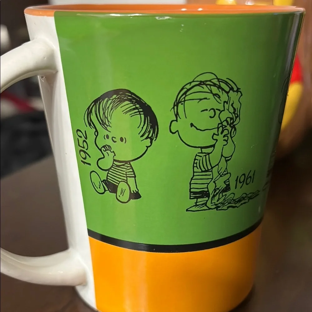 Green and Orange Linus Character Mug - Picture 5 of 6